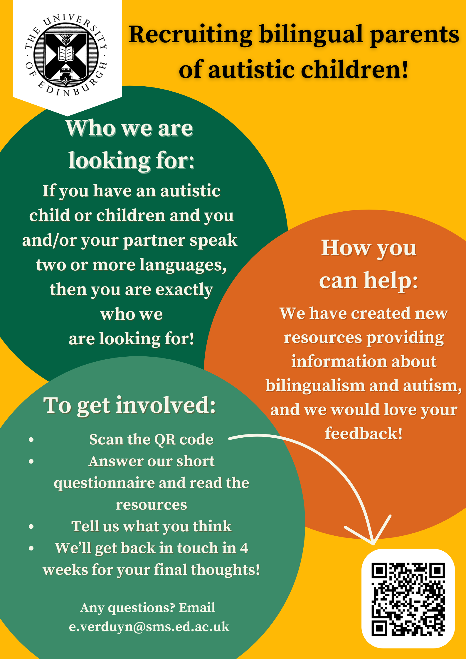 flyer containing QR code for parents' survey flyer containing QR code for parents' survey